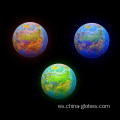 Bola de tierra mágica iluminada con globo giratorio automático